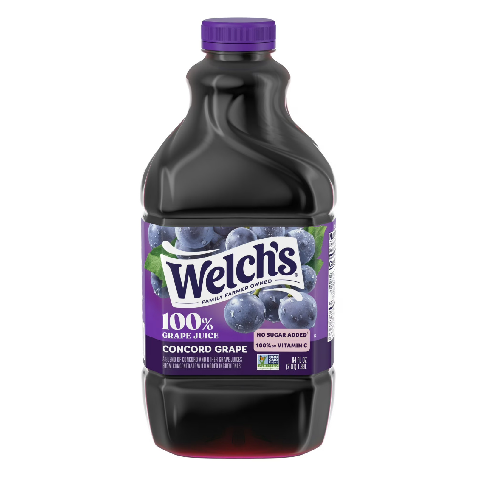 Welch’s 100% Grape juice, concord Grape, 64 fl oz bottle…. 2 Pack