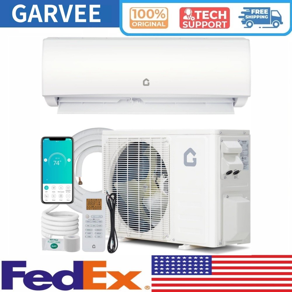 12000 BTU Mini Split Air Conditioner Heat Pump Ductless AC Cool Up to 750 Sq. Ft