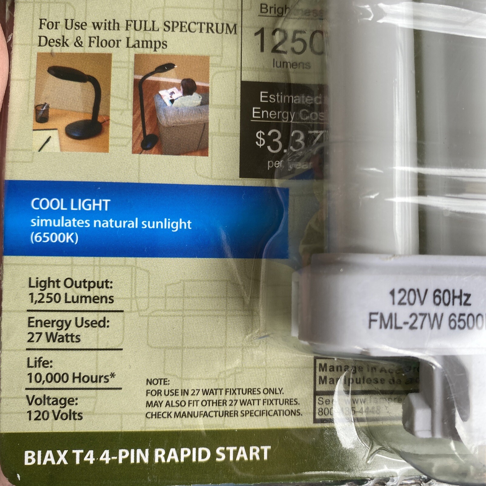 Westpoints~27 Watt~ 4 Pin ~Compact Fluorescent (CFL) Light Bulb~636575