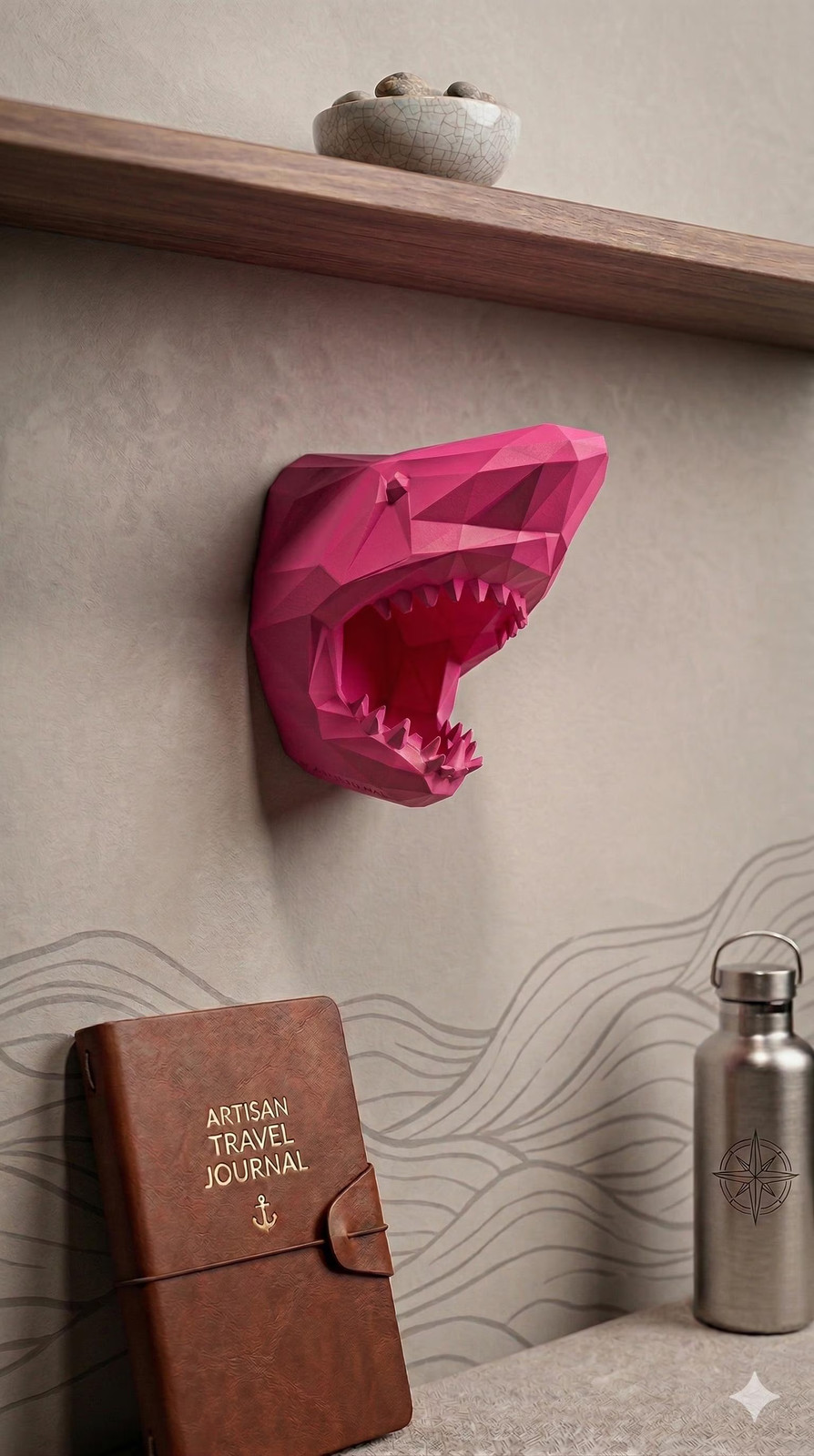 Geometric Shark Head Wall Mounted – Any Color!