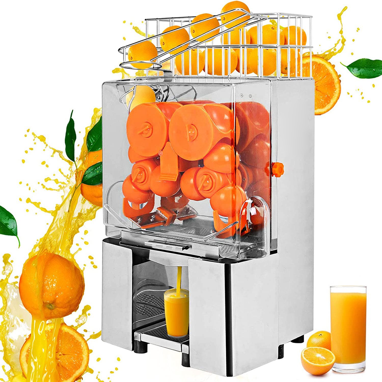 Commercial Electric Orange Juicer Machine 304 Stainless Steel 120W High-Speed