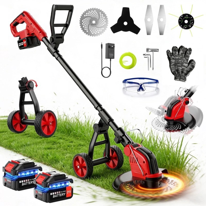 Tanbaby XB-ws-gcj01 12-inch Cordless Weed Wacker, Electric Weed eater with