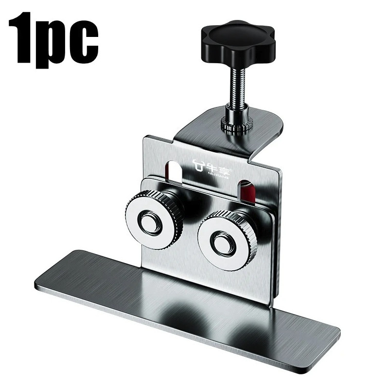 1pc Stainless Steel Cabinet Door Installation Tool Portable Mounting Jig – NEW
