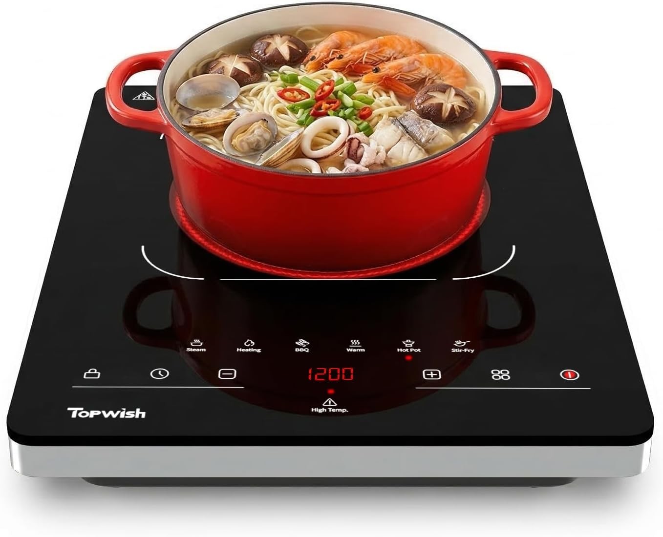 Single Burner Electric Stove, 110V-120V Portable Electric Cooktop | Counterto…