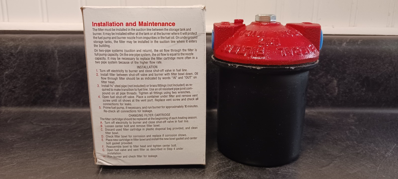 General Filter Model 1A-25A Fuel Oil Filter; BRAND NEW!