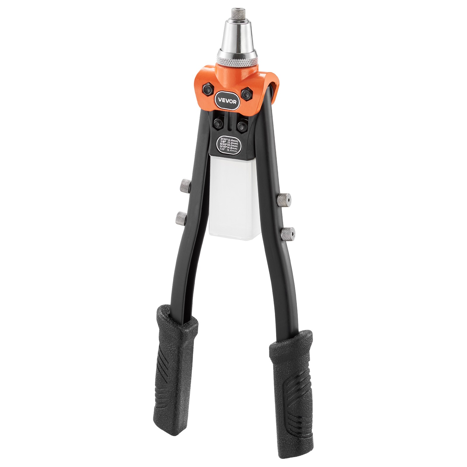 VEVOR Pop Rivet Gun Kit Single Hand Riveter with 230 Blind Rivets for Metal