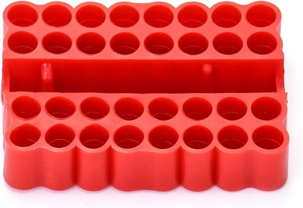 4 Pcs 1/4 Inch Hex Bit Organizer 32 Holes Screwdriver Bit Holder Organizer