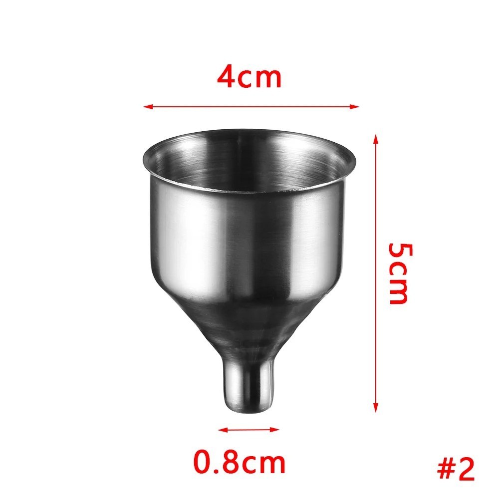 Mini Stainless Steel Wine Flask Funnel-Small Mouth Funnels Filling Hip Beer 3Pcs