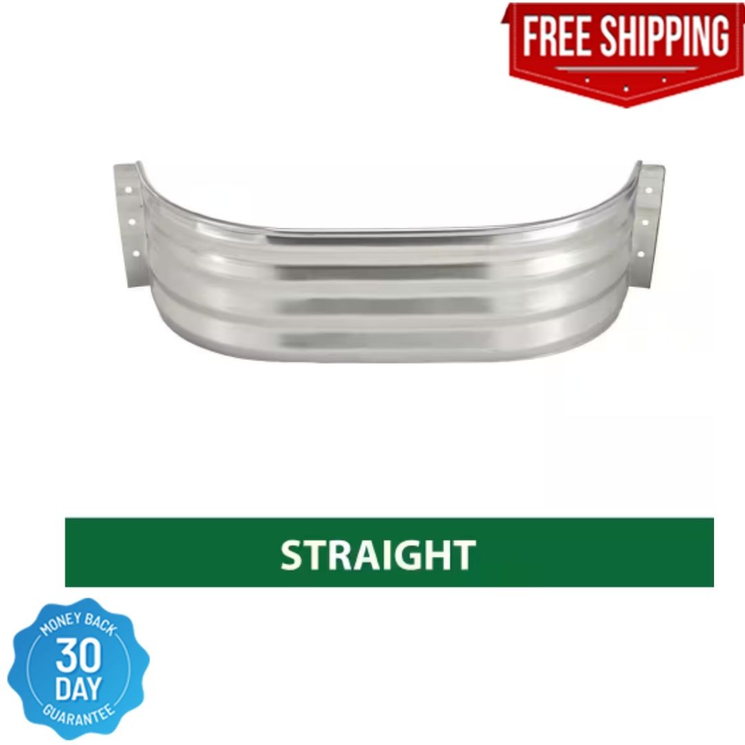 Steel Straight Area Window Well for Basement & Exterior 37 in. x 12 in. x 12 in.