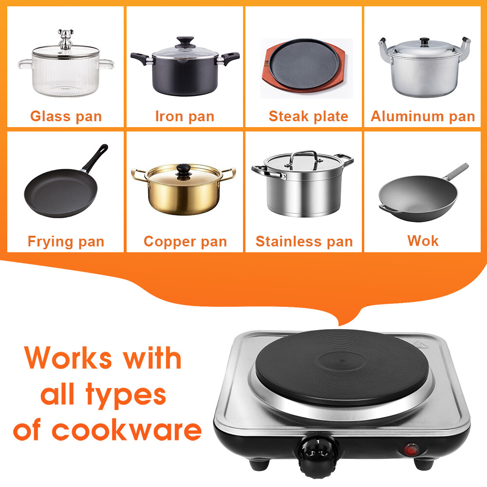 Electric Hot Plate Single Double Hob Stove Burner Countertop Cooktop Cooker
