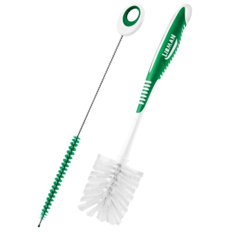 Libman 2.5 in. W Soft Bristle 6 in. Plastic/Rubber Handle Bottle and Straw Brush