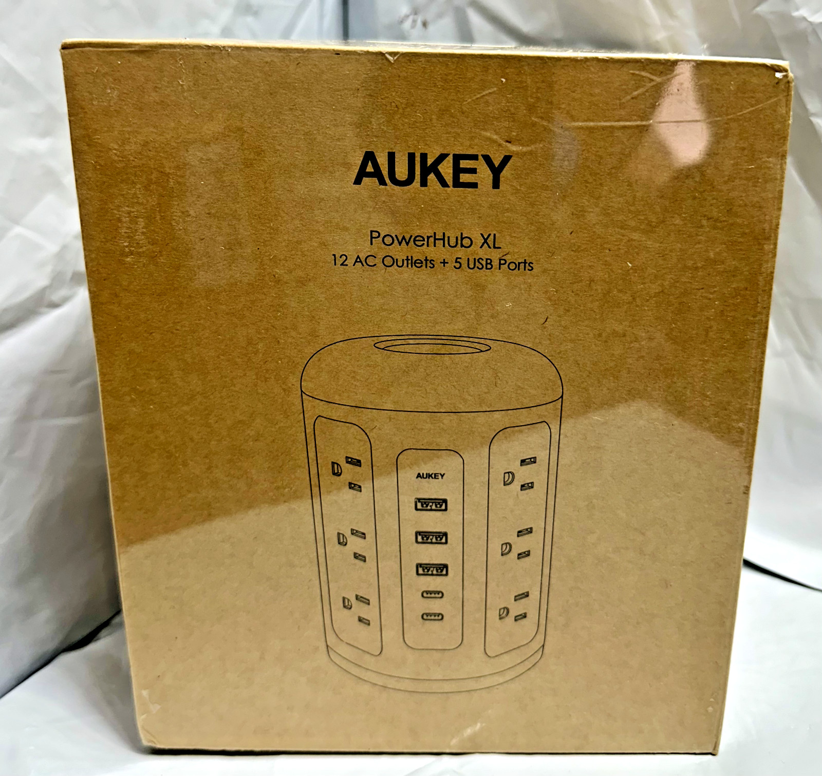 Power Strip Tower, 12 Outlets, 30W 3 USB & 2 USB-C ports, power up to 17 devices