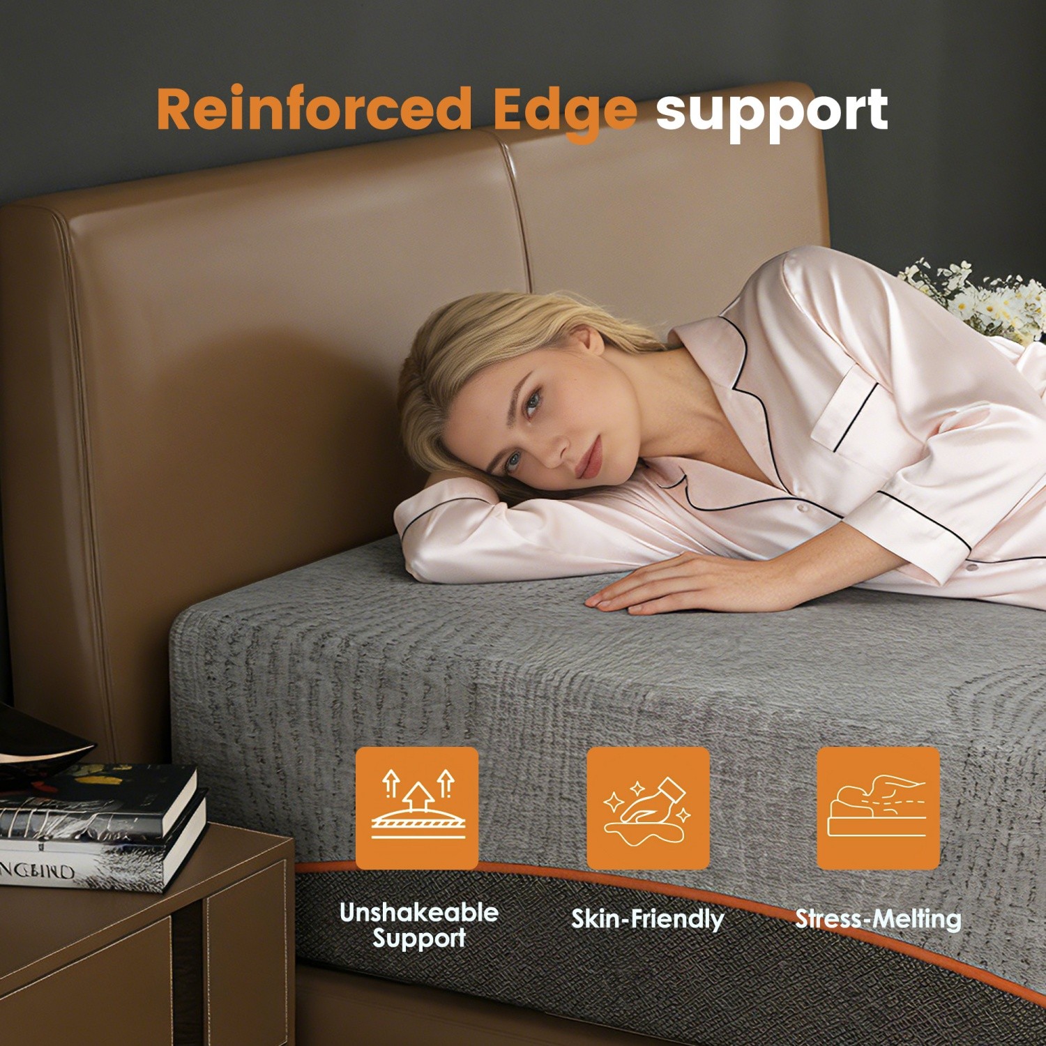 14″ Full/Queen/King Size Memory Foam Mattress Medium Soft CertiPUR-US Certified