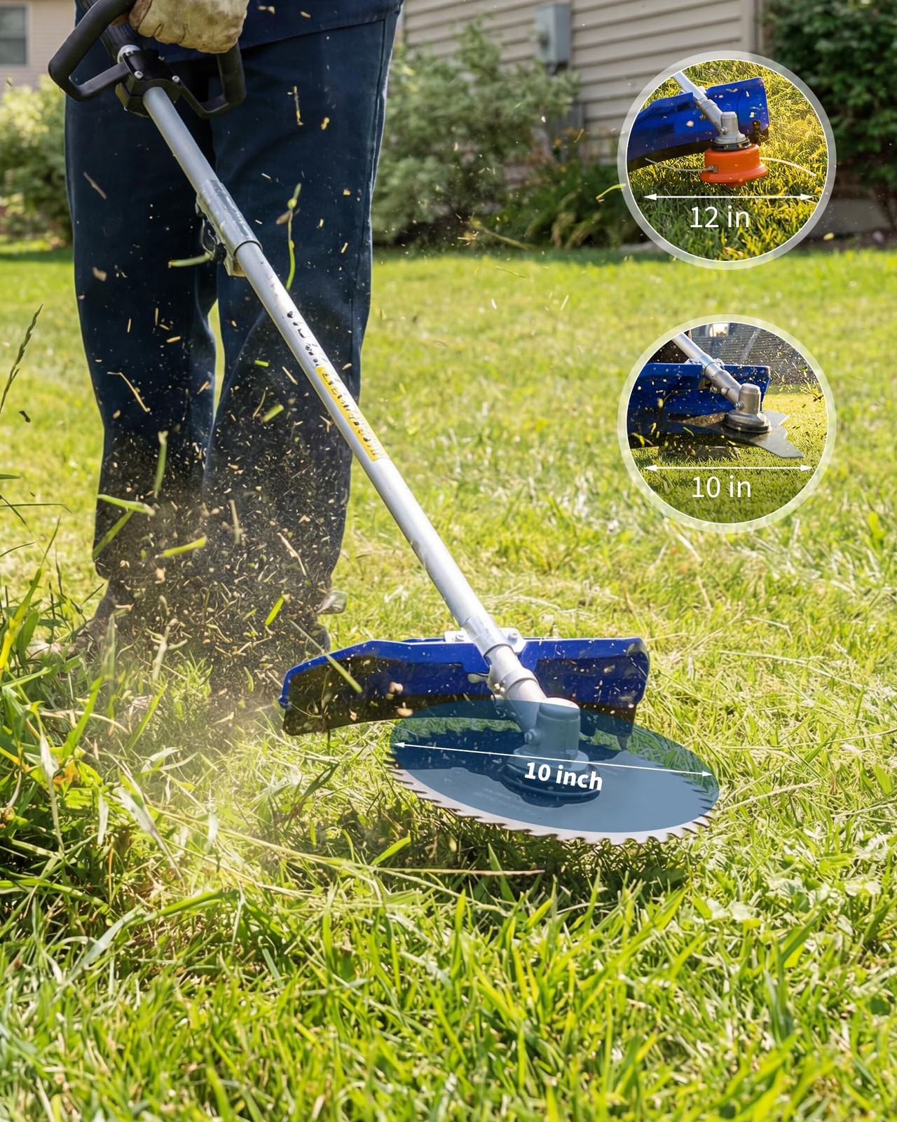 43cc/52cc Gasoline String Trimmer 2-Stroke 3 in 1 Brush Cutter Weed Eater Wacker