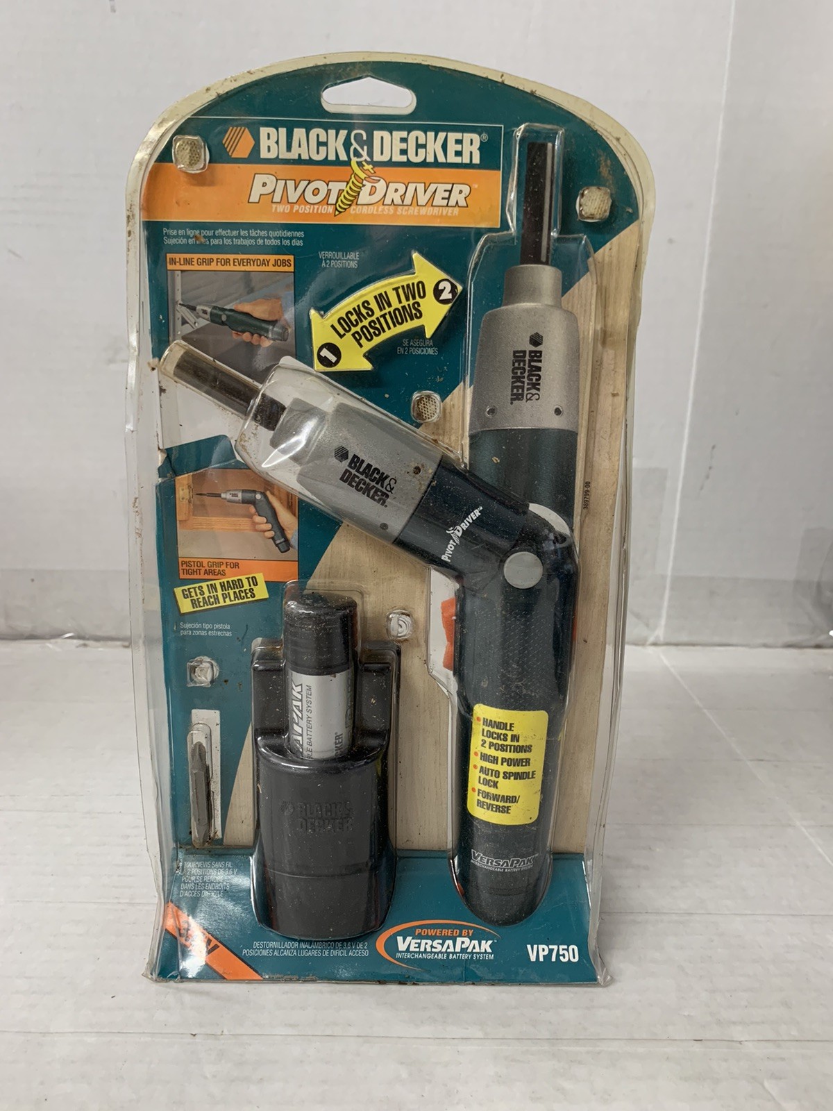 Black & Decker Pivot Driver 3.6V Volt Cordless Screwdriver VP750-READ