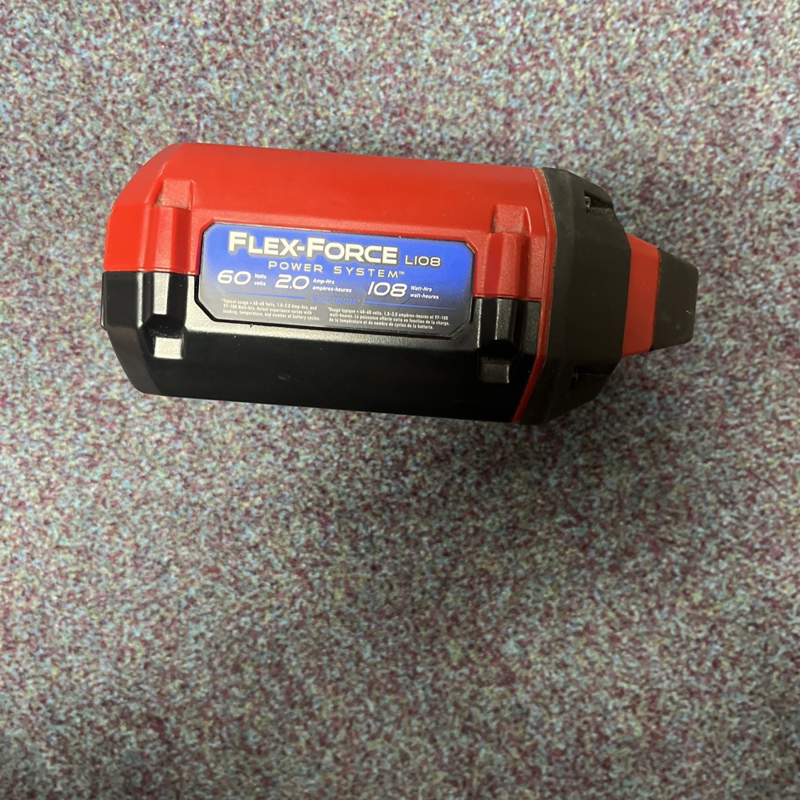 Toro Flex-Force L135 Lithium-Ion Battery 60V 2.5Ah 135W 88625 Used See Photos