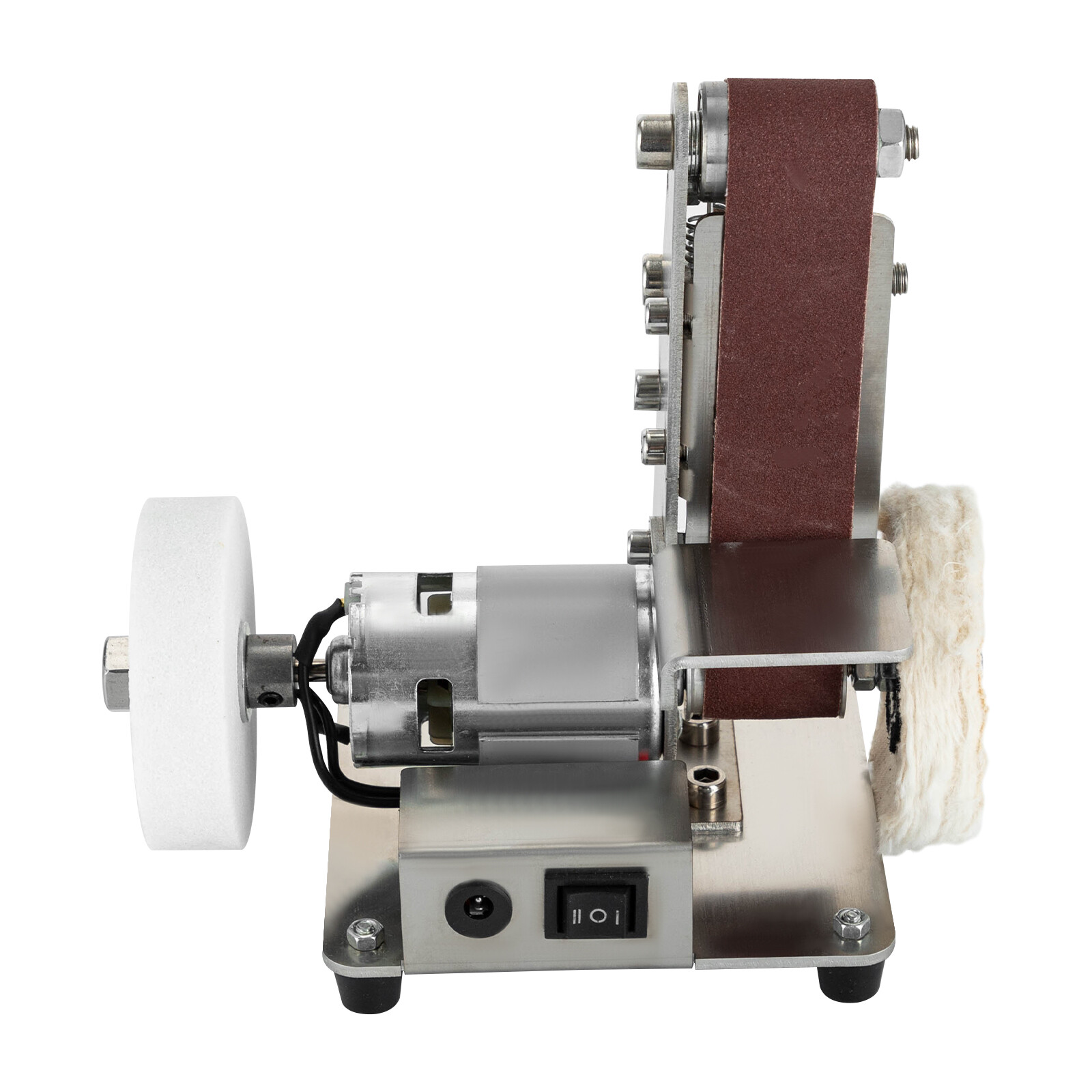 Mini Belt Sander, Electric Bench Grinder Sanding Machine, Table Top Grinder New