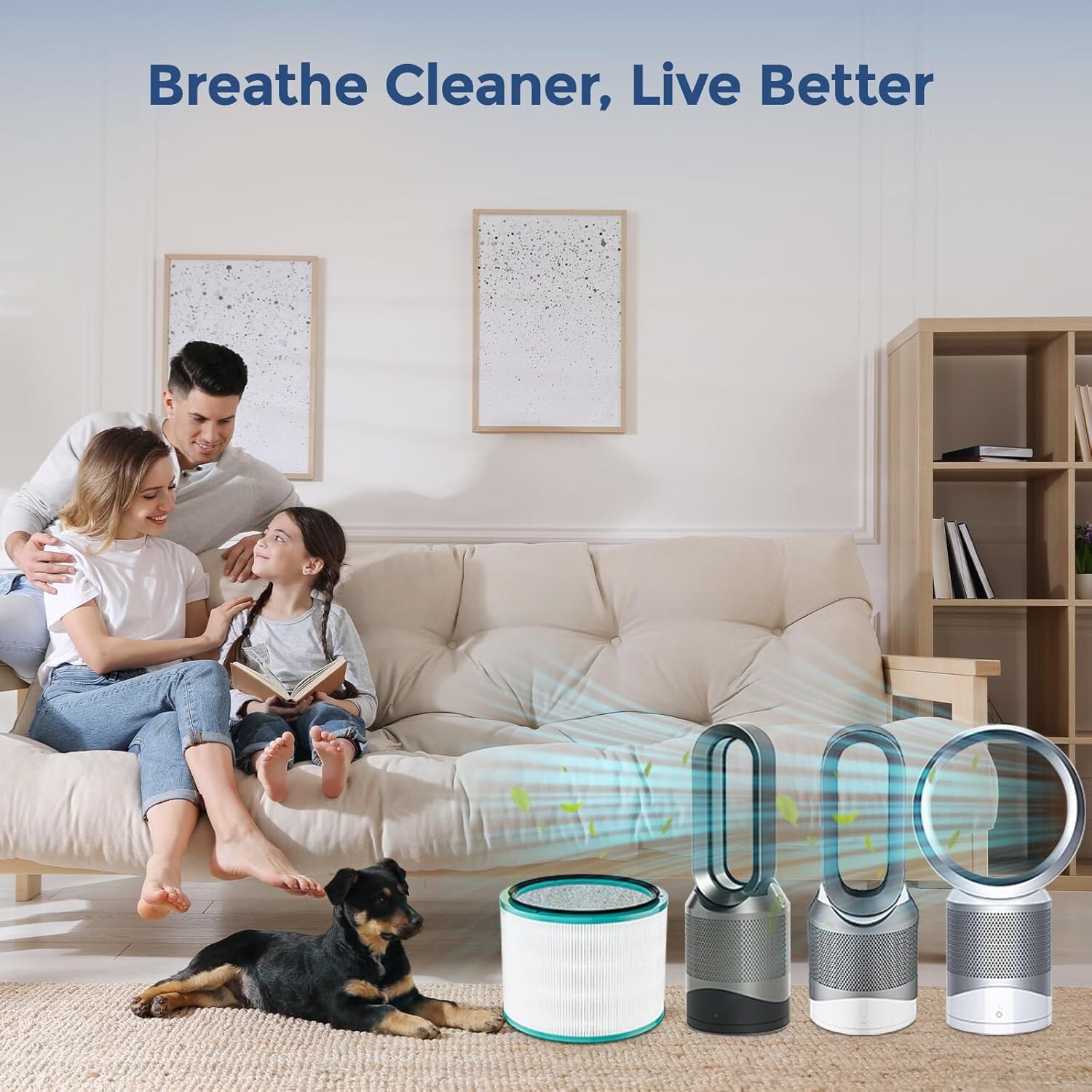 2 HEPA Filter For Dyson DP01 HP02 HP01 Pure Hot Cool Link Air Purifier 968125-03