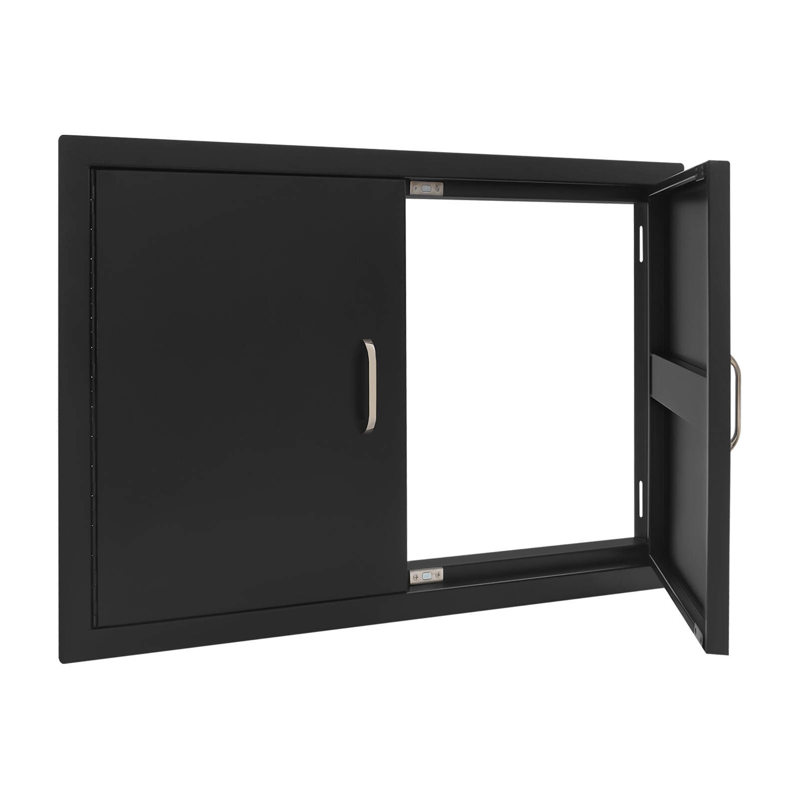 BBQ Access Door for Outdoor Kitchen Black Double Outdoor Kitchen Door