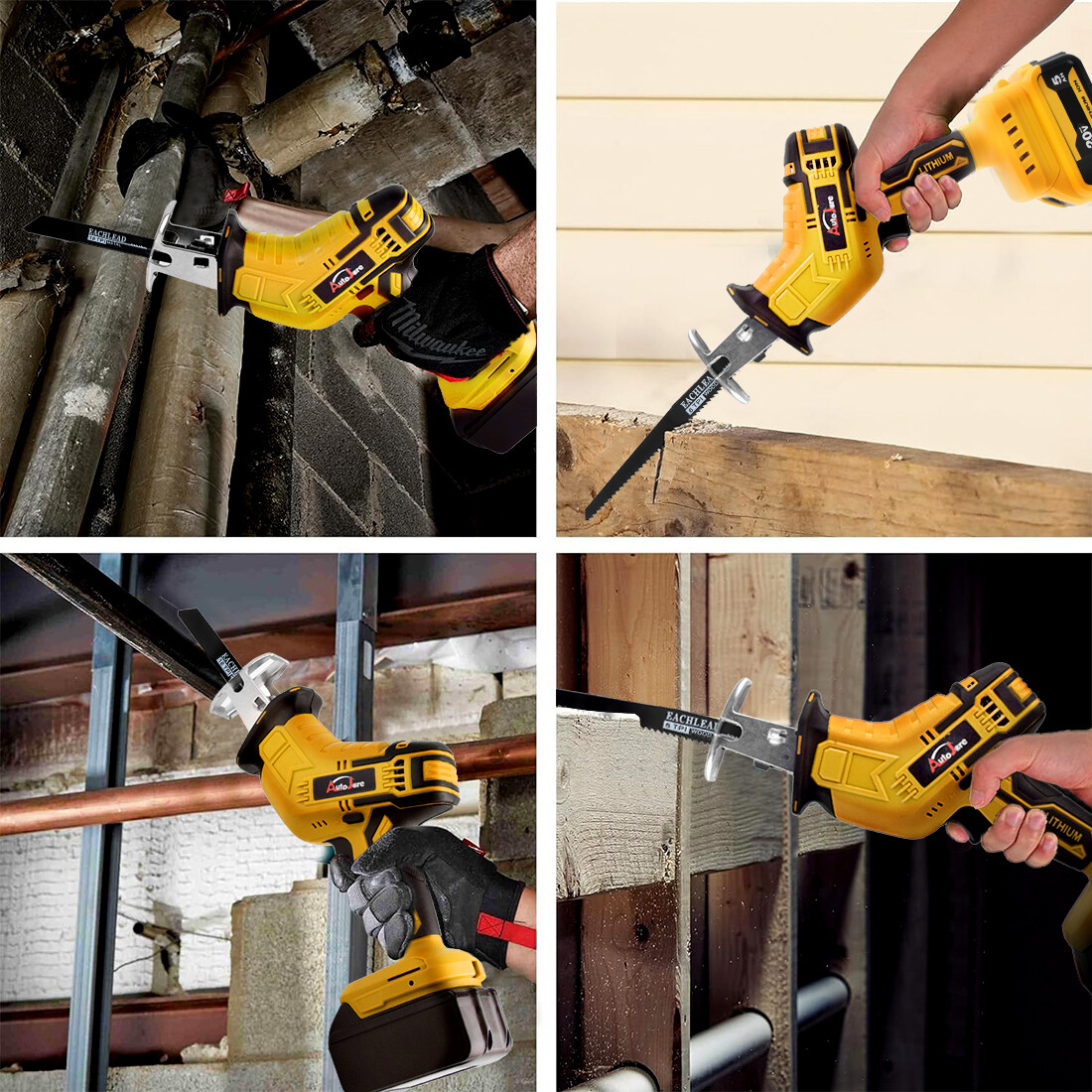 Cordless Reciprocating Saw for Dewalt 20V Battery Brushless Power Recipro Tool