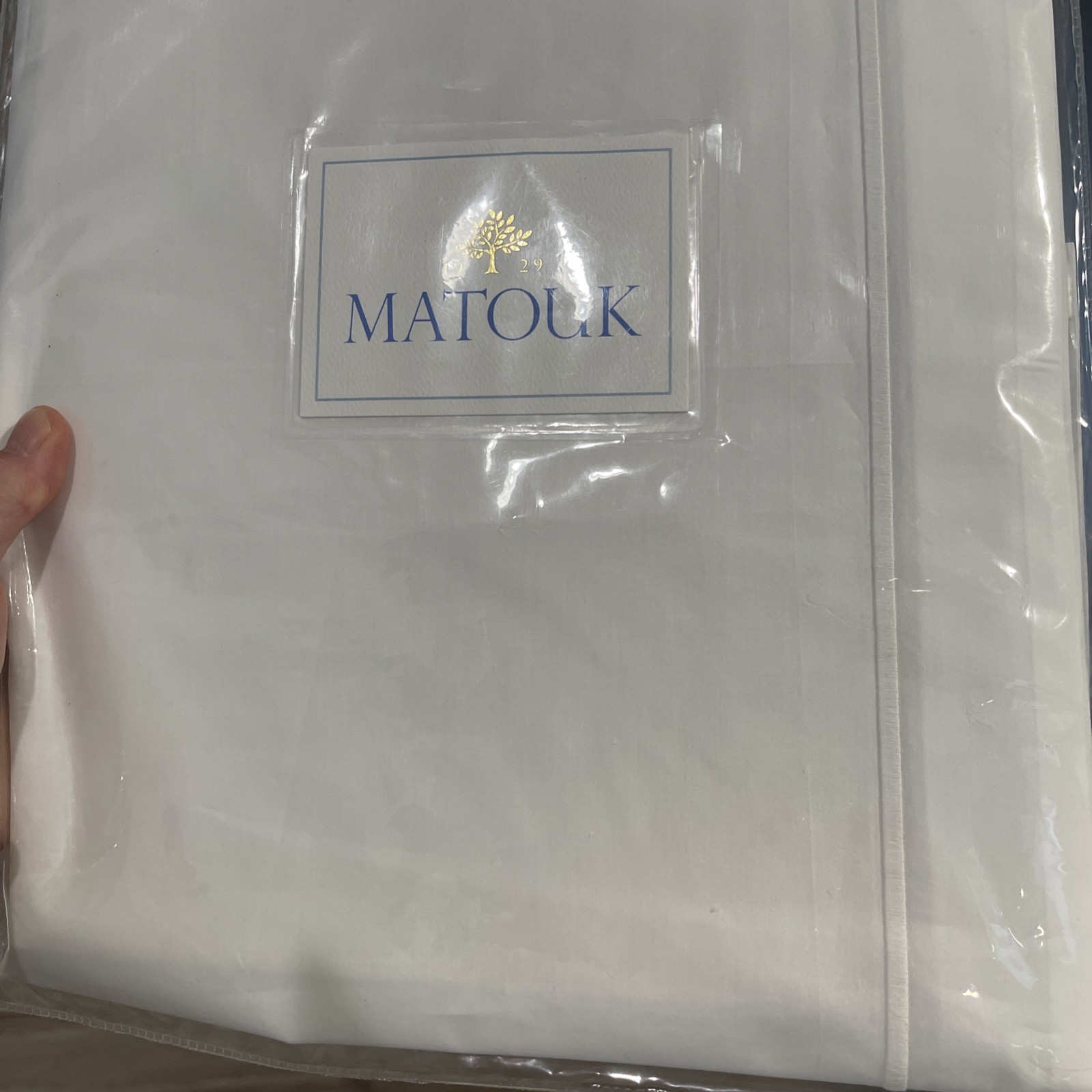 $195 Matouk Italy New 1pc Standard Sham Bergamo Giza-87 500TC White/White ONE