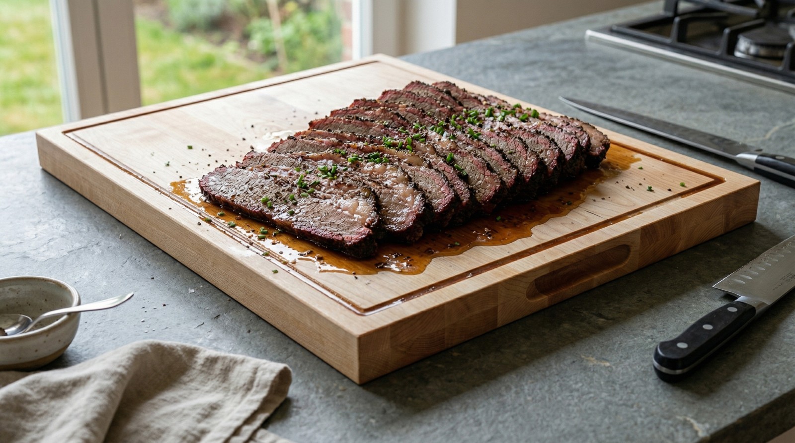 18 in. x 24 in. Maple Wood Cutting Board, Reversible with Juice Groove