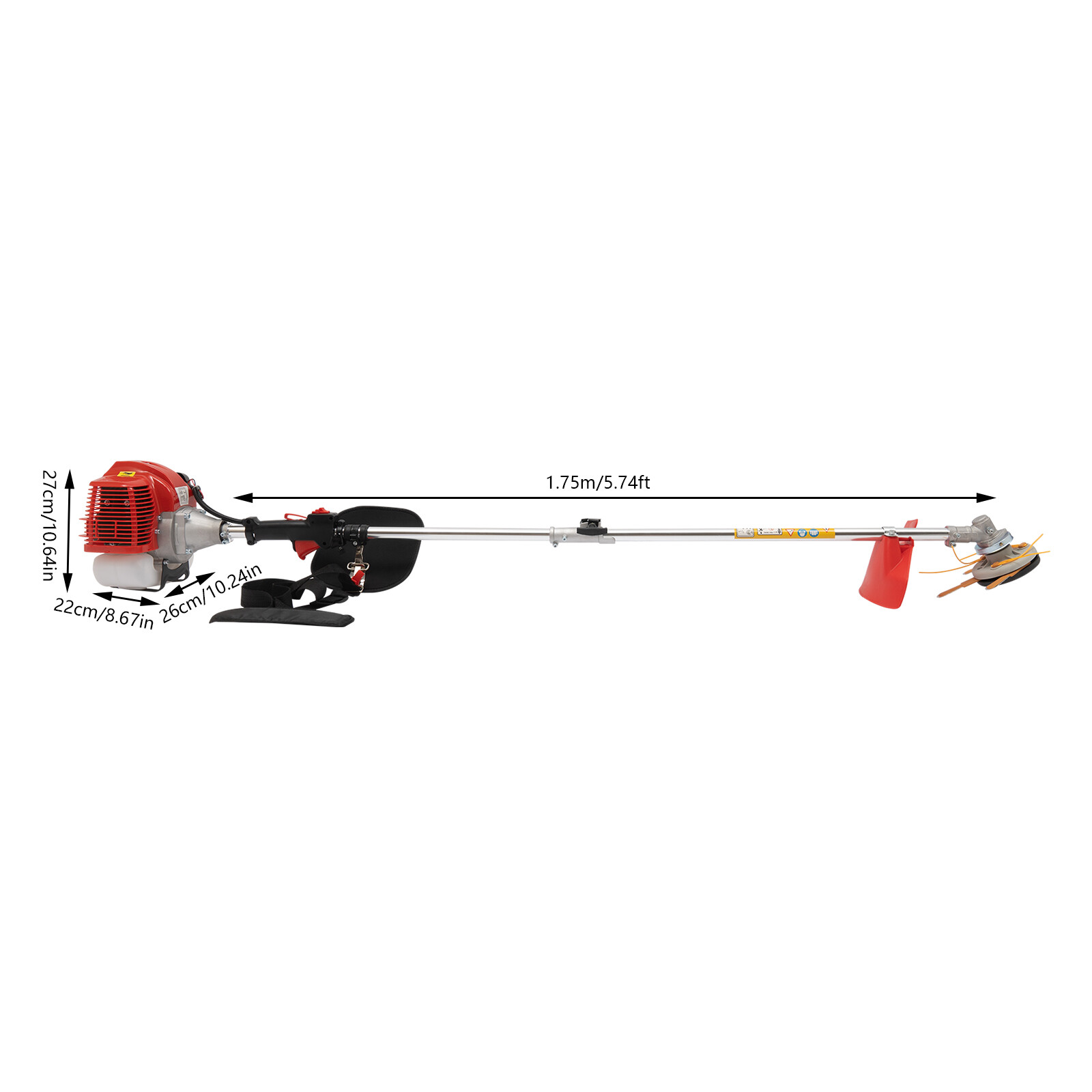 43cc 2-Stoke Gas Weed Trimmer Brush Cutter Lawn Edger Grass Trimmer Weed Eater