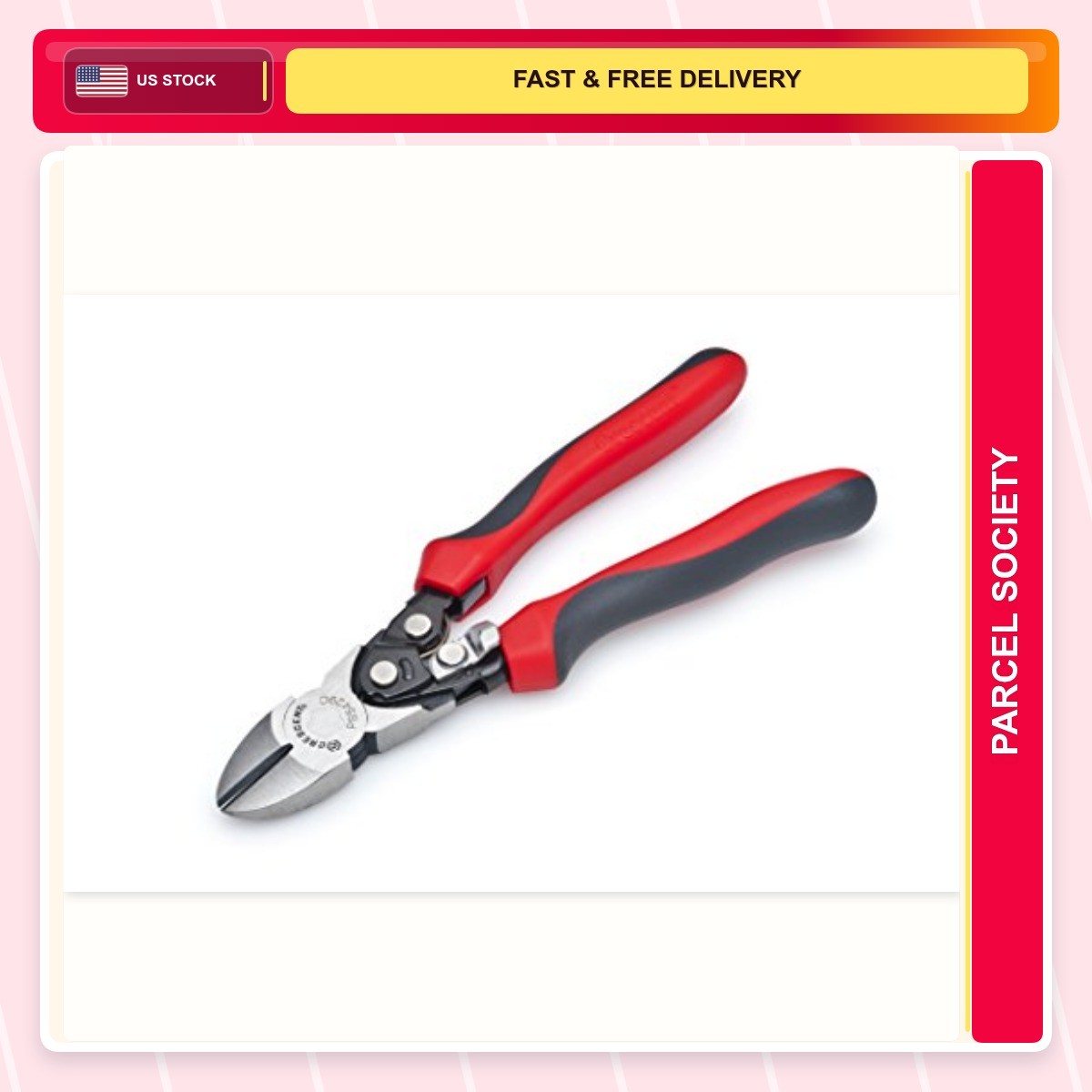 Pliers 9 Inches Polished 1.0 Count Plastic 8 Pro Series Diagonal Compound Action