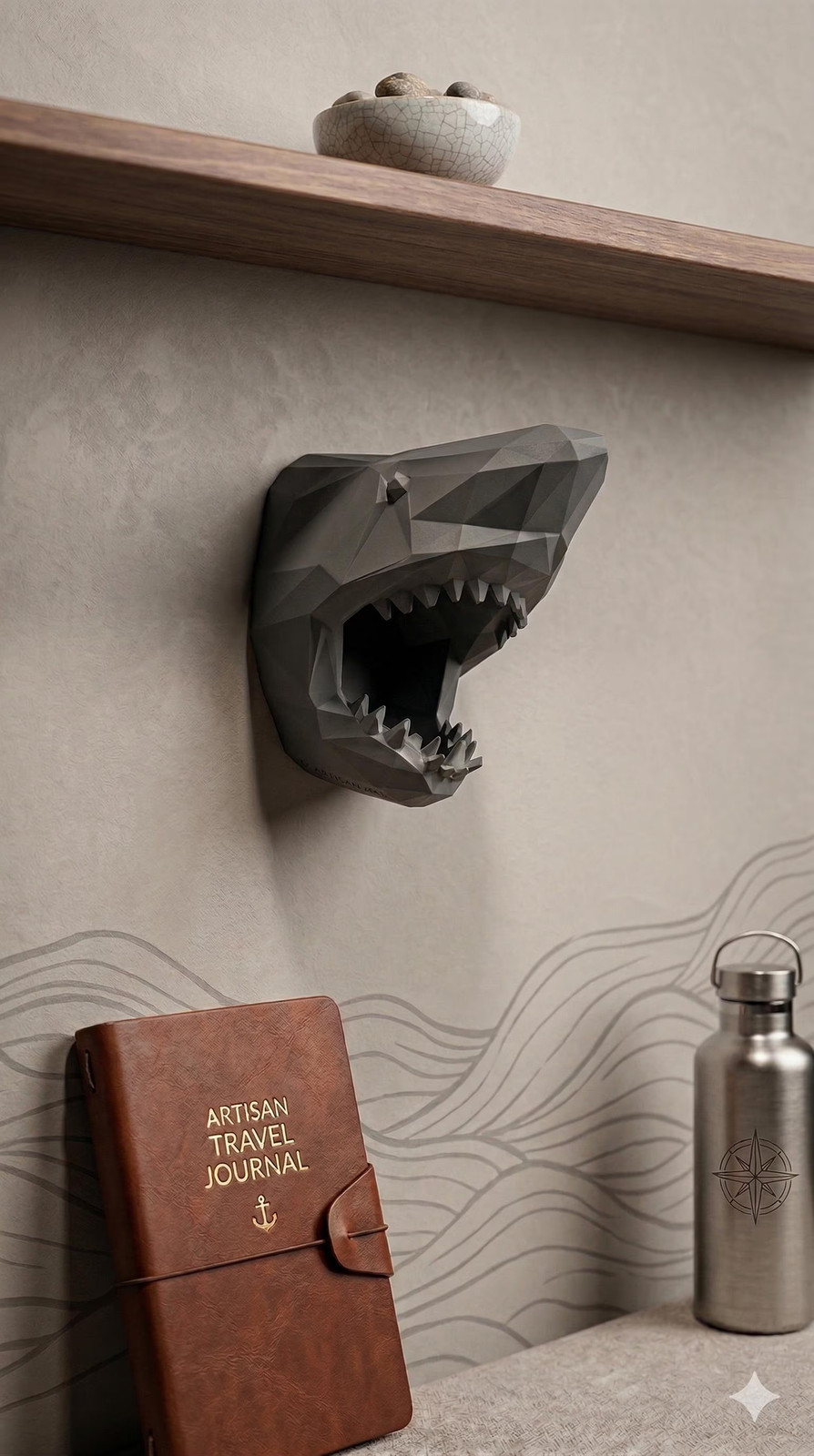 Geometric Shark Head Wall Mounted – Any Color!
