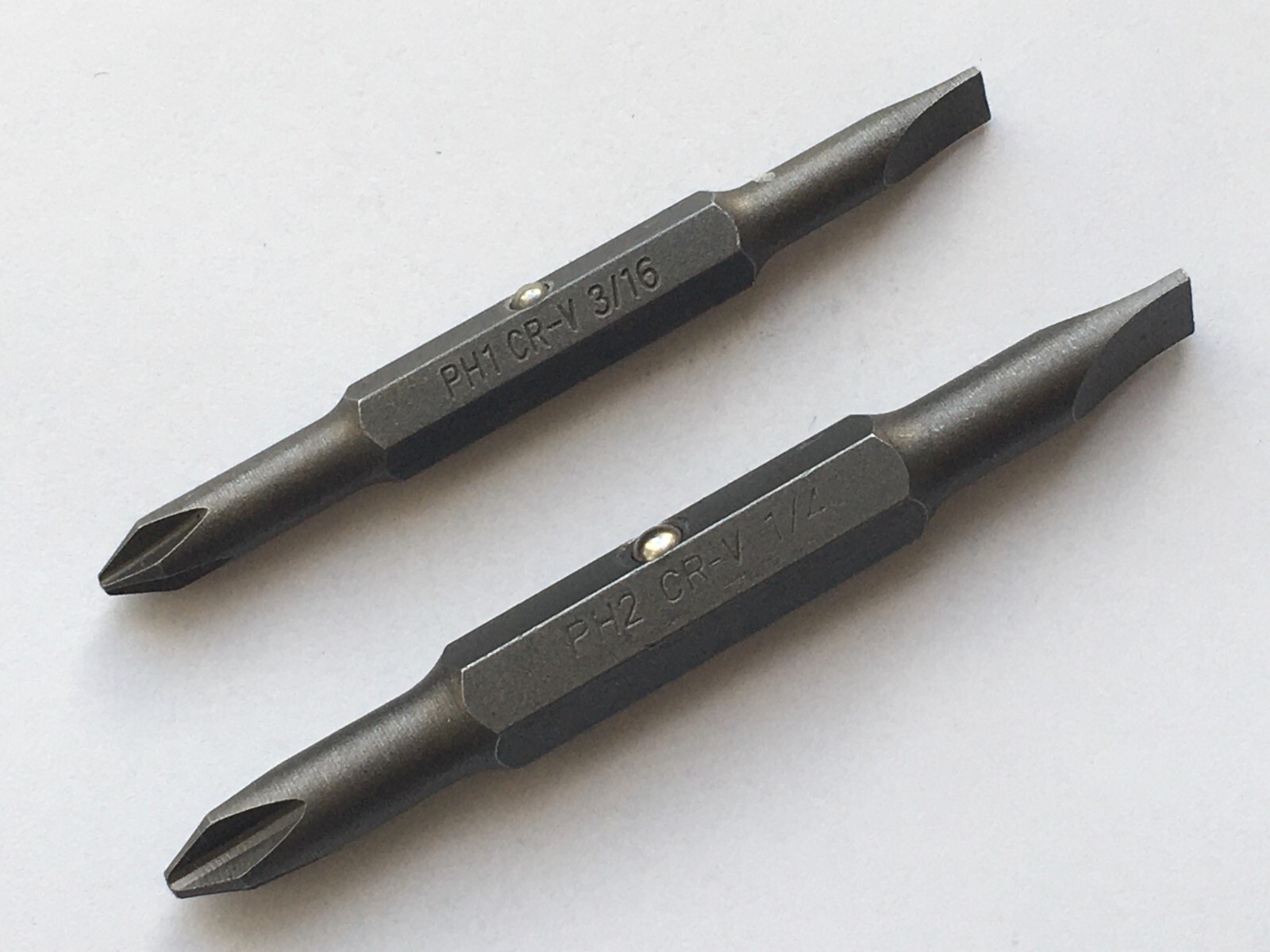 Double Ended Replacement Bits for 6 In 1 Screwdriver (Phillips & Slotted)