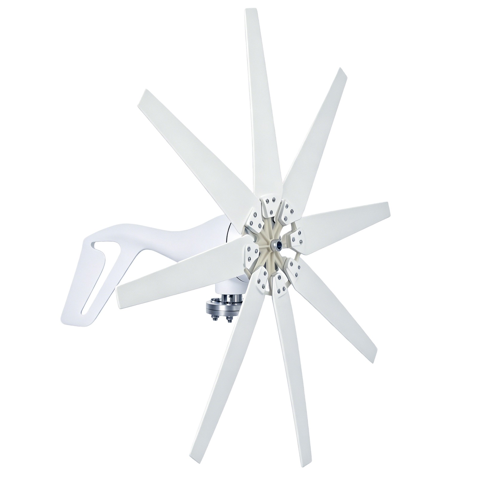 2000W 8 Blades Wind Turbine Generator Kit 24V Windmill w/Controller Home Power