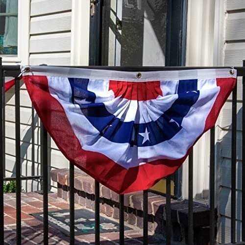 Valley Forge® American Fan Flag 1.5′ x 3′ Polycotton Sentinel® 100% Made in…