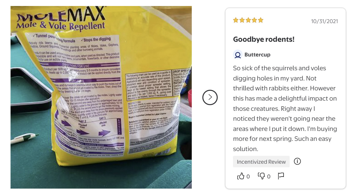 Mole Max 10 lb Mole & Vole Repellent Granules Ready-to-Use