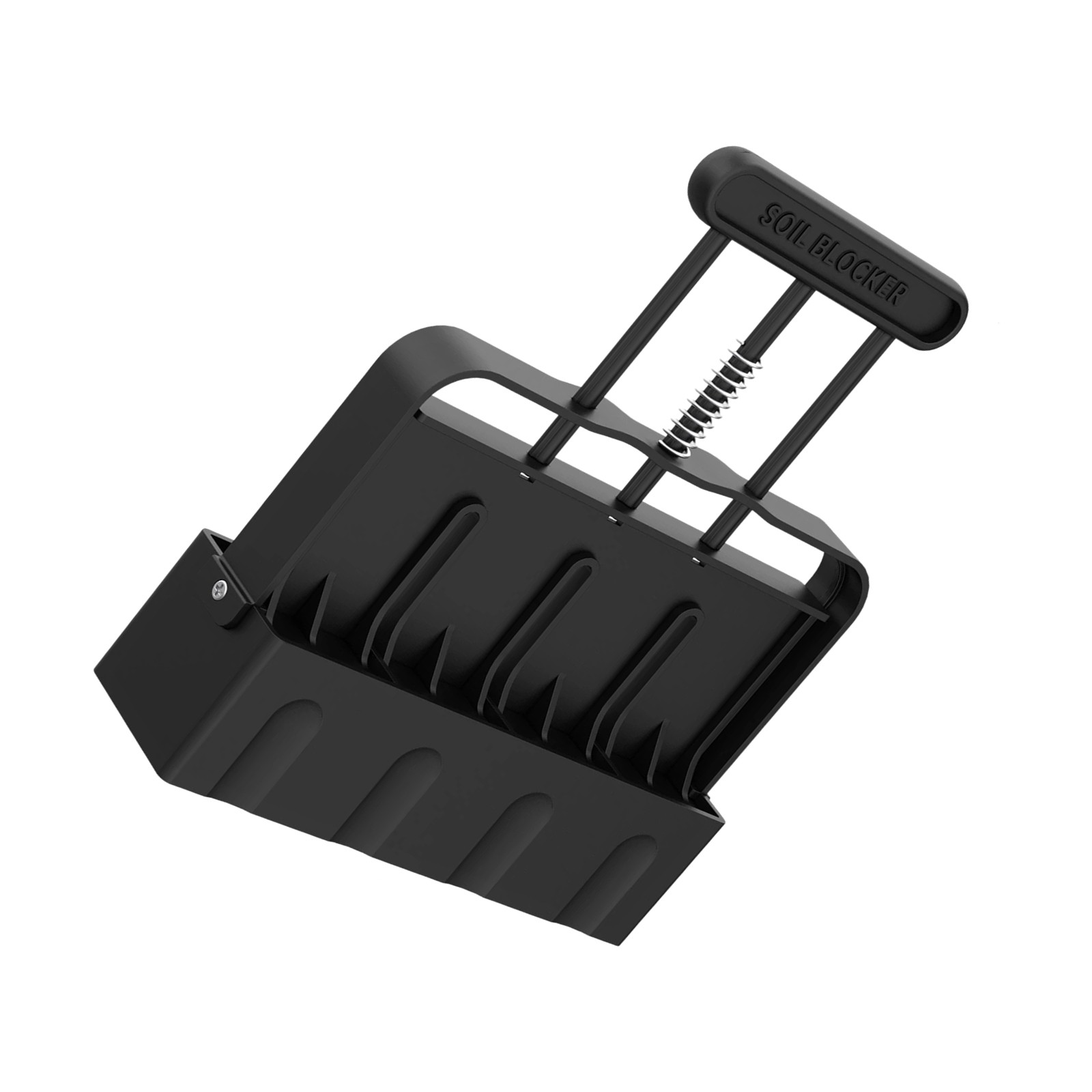 Handheld Soil Block Maker Model Mold With Automatic Spring Reset 8.46*1.97*6.1in