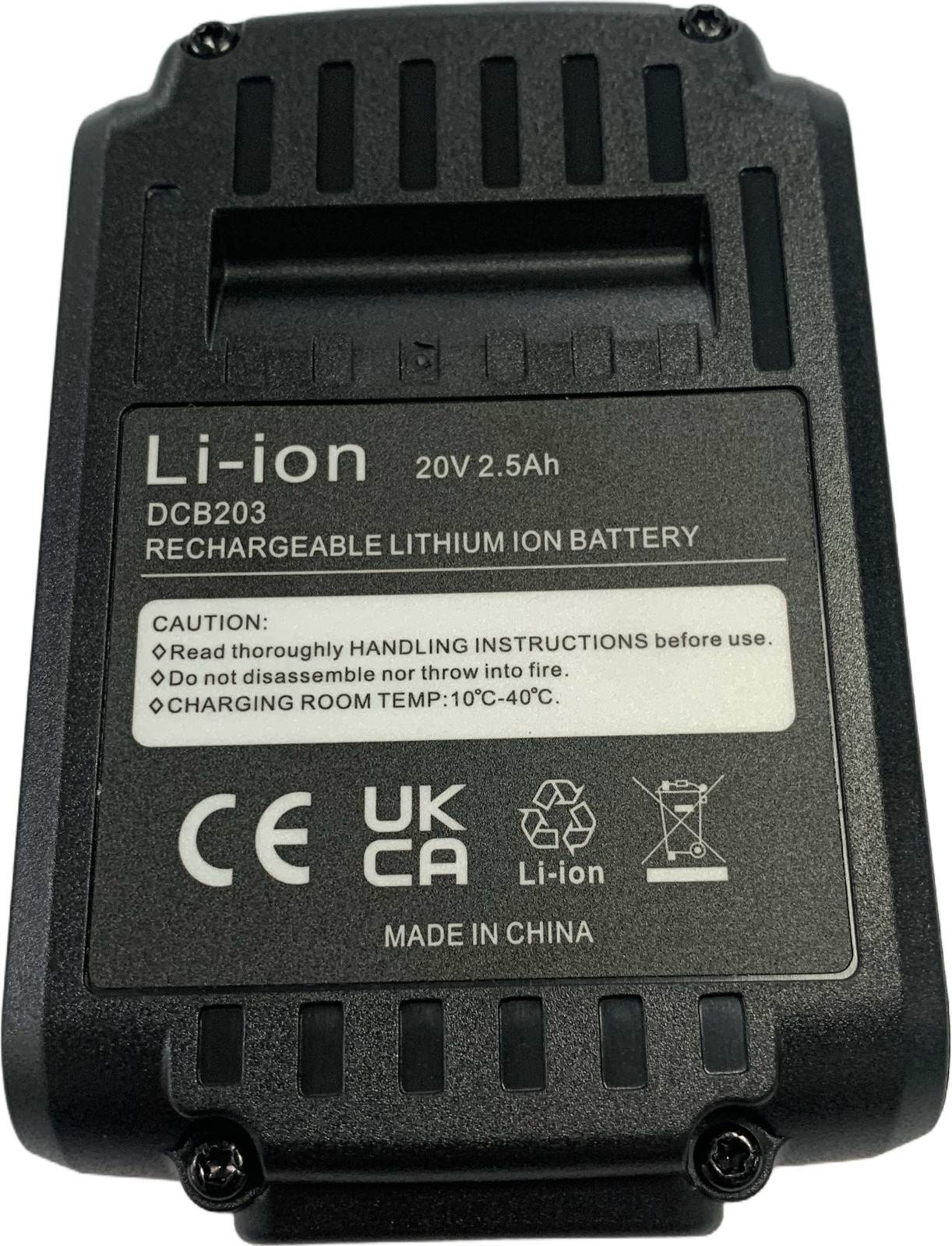 DCB202 20V Battery For DeWalt Max 2.5Ah Lithium Ion Li-Ion 20 Volt DCB201 DCB203