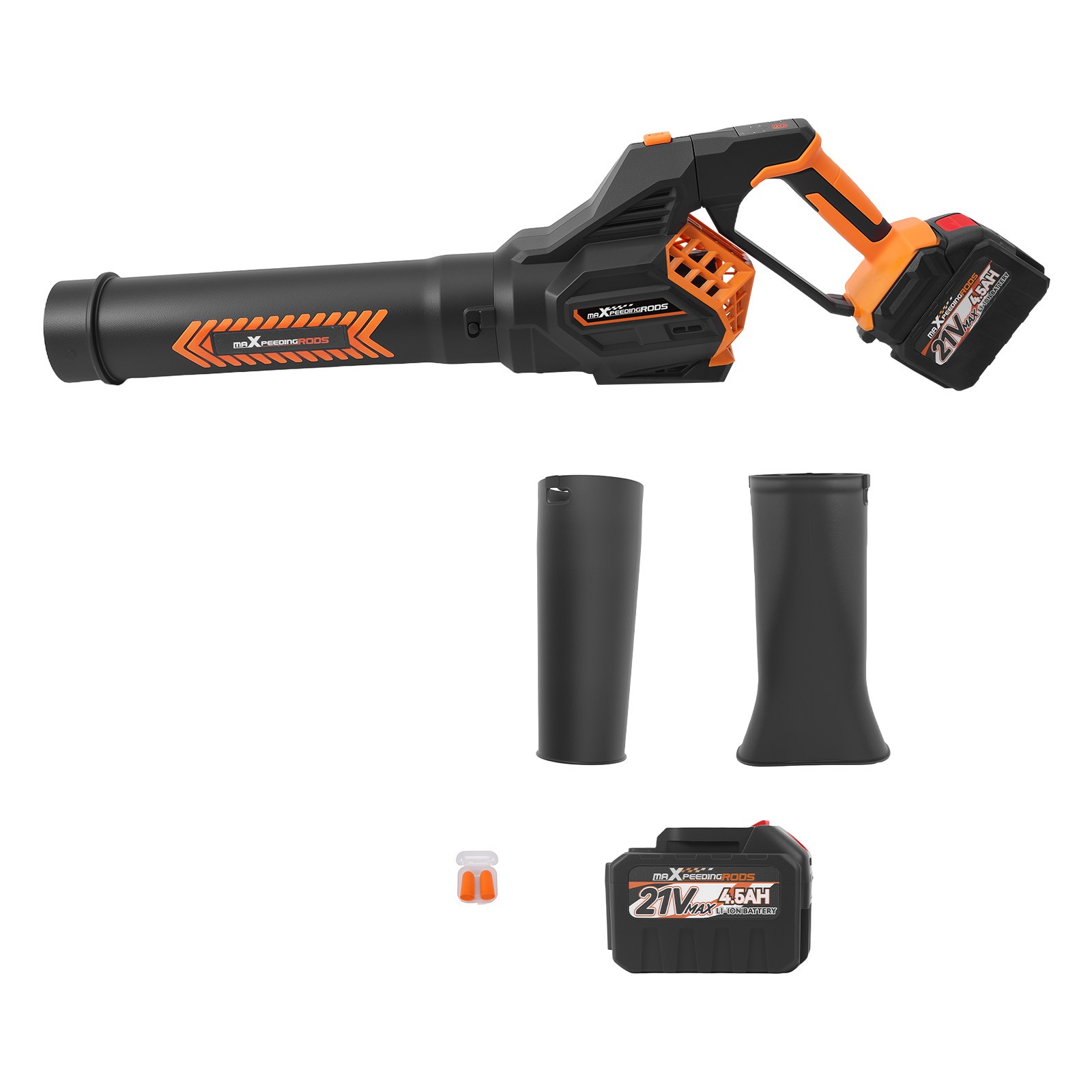 160 MPH Leaf Blower 580 CFM Cordless 2x21V 4500mAh Brushless Lightweight