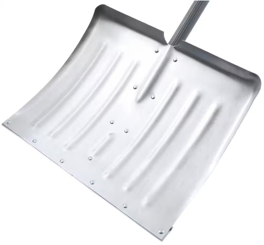NEW Durable Snow Shovel Aluminum Blade 38.3 in. Steel Handle Poly D-grip Snowfal