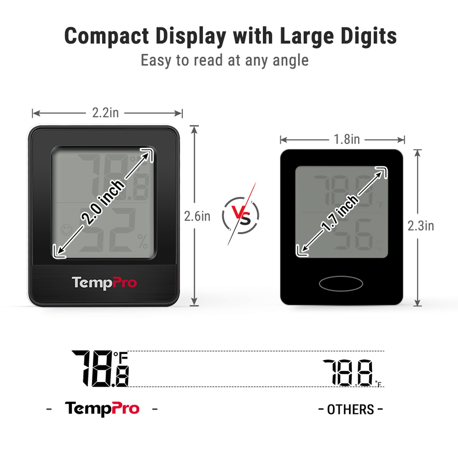 Mini ThermoPro LCD Digital Indoor Hygrometer Thermometer Humidity Monitor Meter