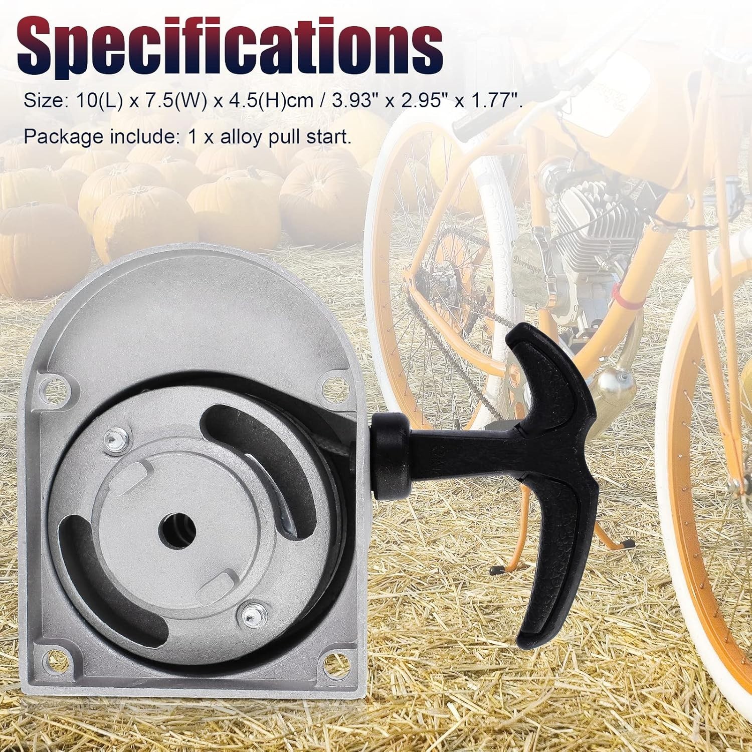 Alloy Pull Start for 49cc 50cc 60cc 66cc 70cc 80cc 2-Stroke Motorized Bike