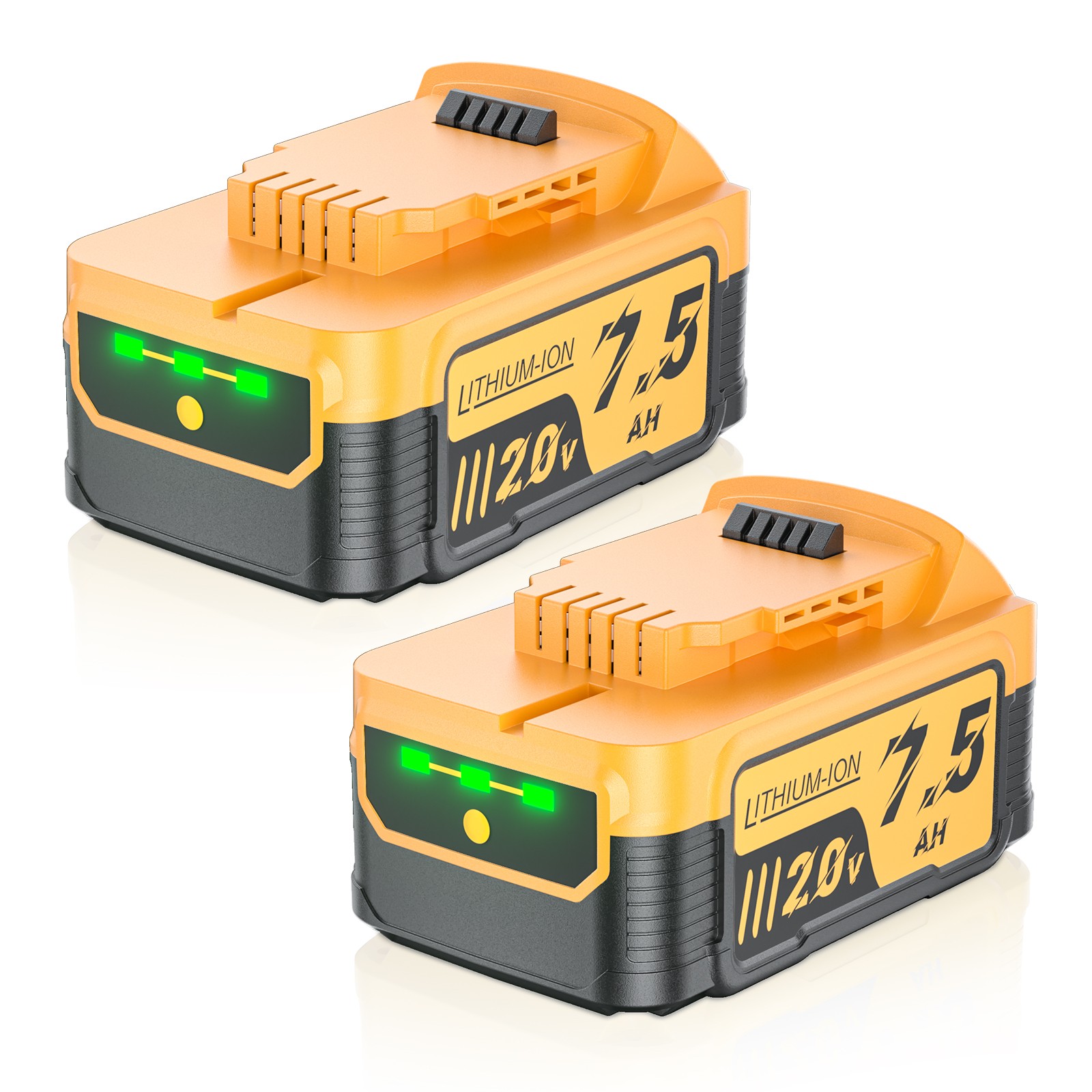 14X for DeWalt DCBP520 20V Max 7500mAh Li-ion Compact Battery/Charger DCBP520-2