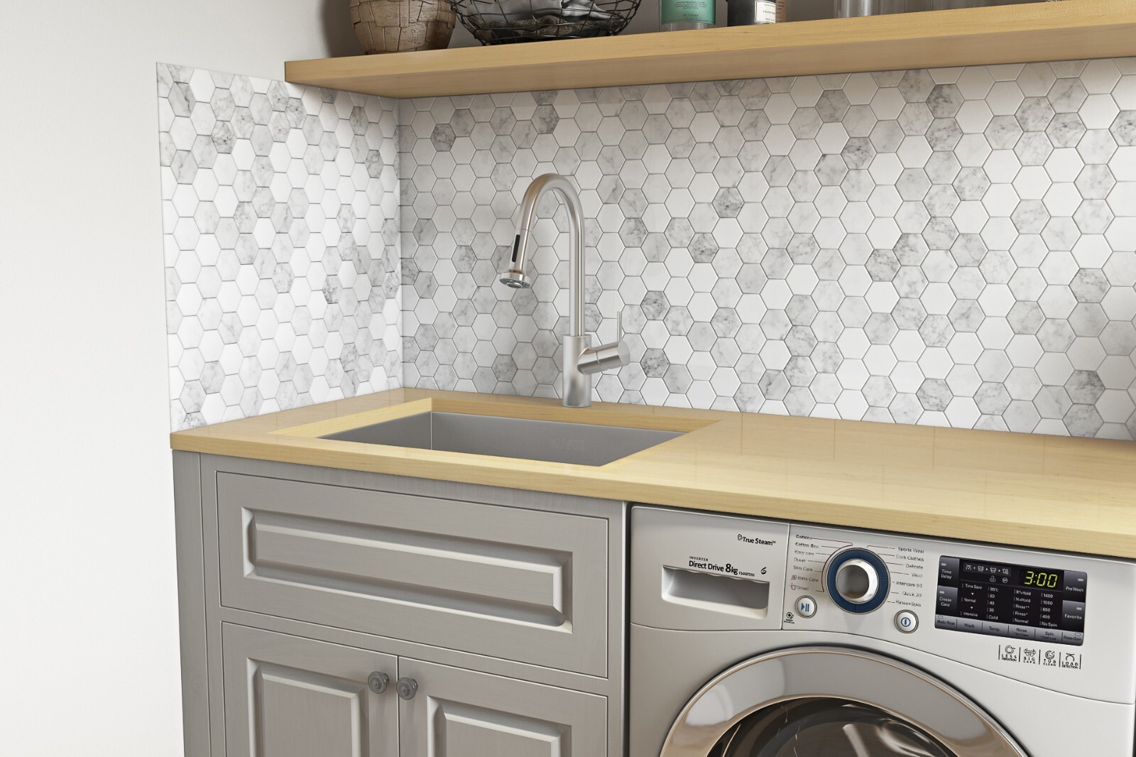 Ruvati 23″x18″x12″ Deep Laundry Utility Sink Undermount 16 Gauge – RVU6125
