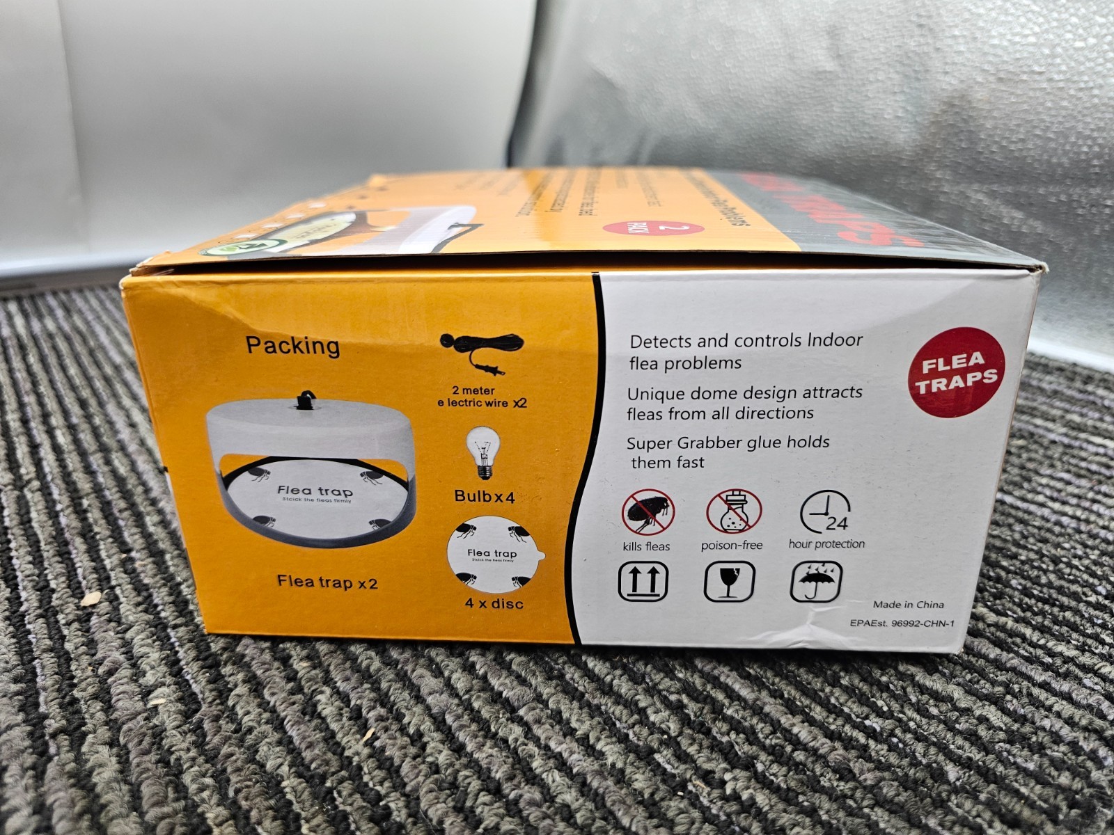 (QTY 2) Ultimate Flea Traps Indoor Flea Light Pest Control Pet & Child Safe