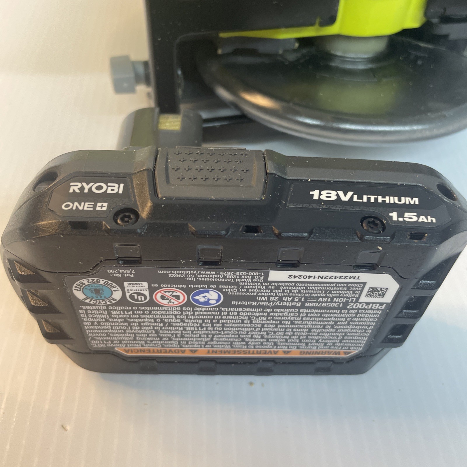 Ryobi One+ Circular Saw 18v – PCL500 With 1.5 Ah Battery – Charger Not Included