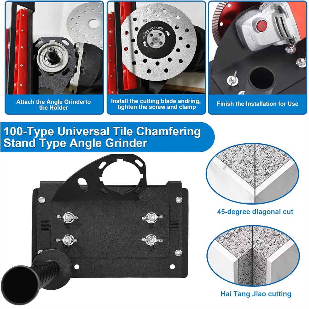 Angle Grinder Stand For Tile 45 Degree Chamfer Cutting Tile Chamfering Tool