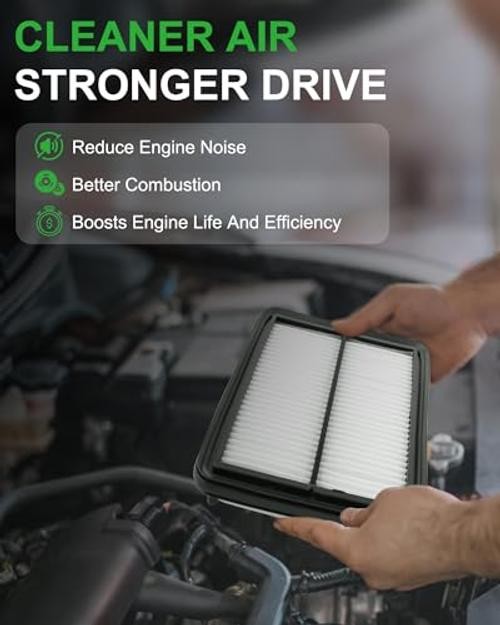 Activated Carbon Cabin & Engine Air Filter Set fit for Nissan Kicks L4-1.6L