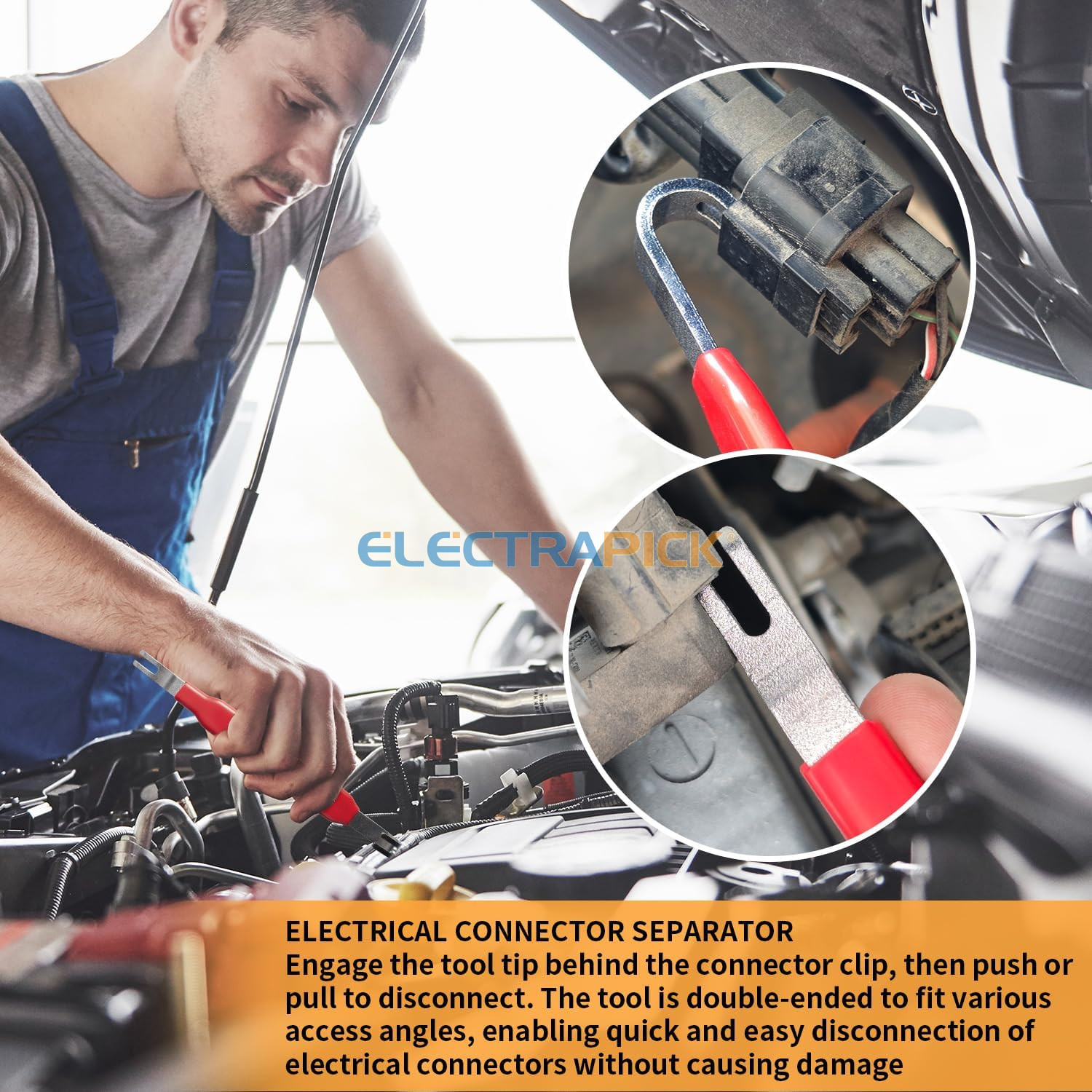 Electrical Disconnect Pliers for Cars, Hose Clamp Pliers Connector Removal Tool