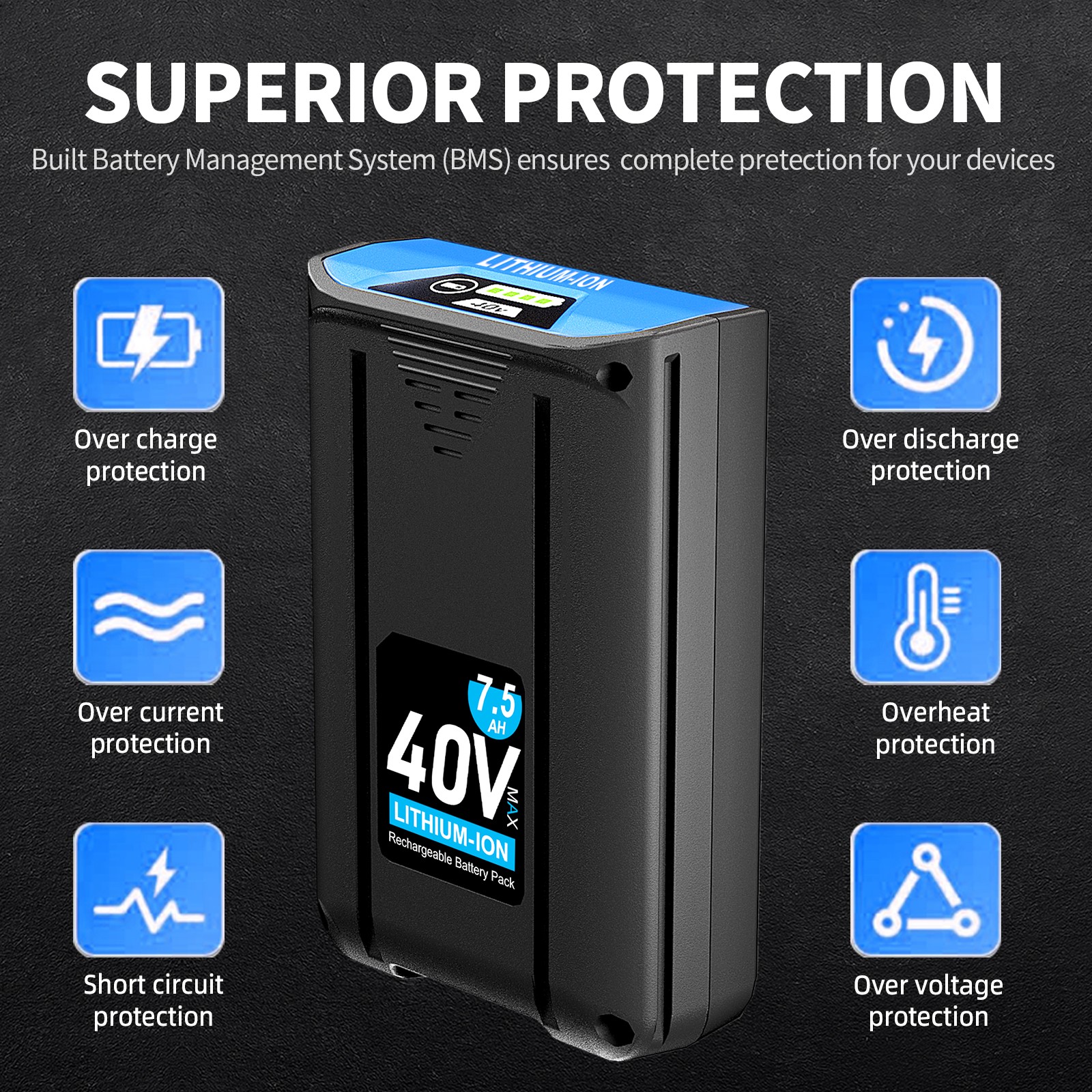 PACK For Kobalt 40v MAX 4.0Ah / 6.0Ah / 7.5Ah Li-Ion Battery KB440-03 KB540-06
