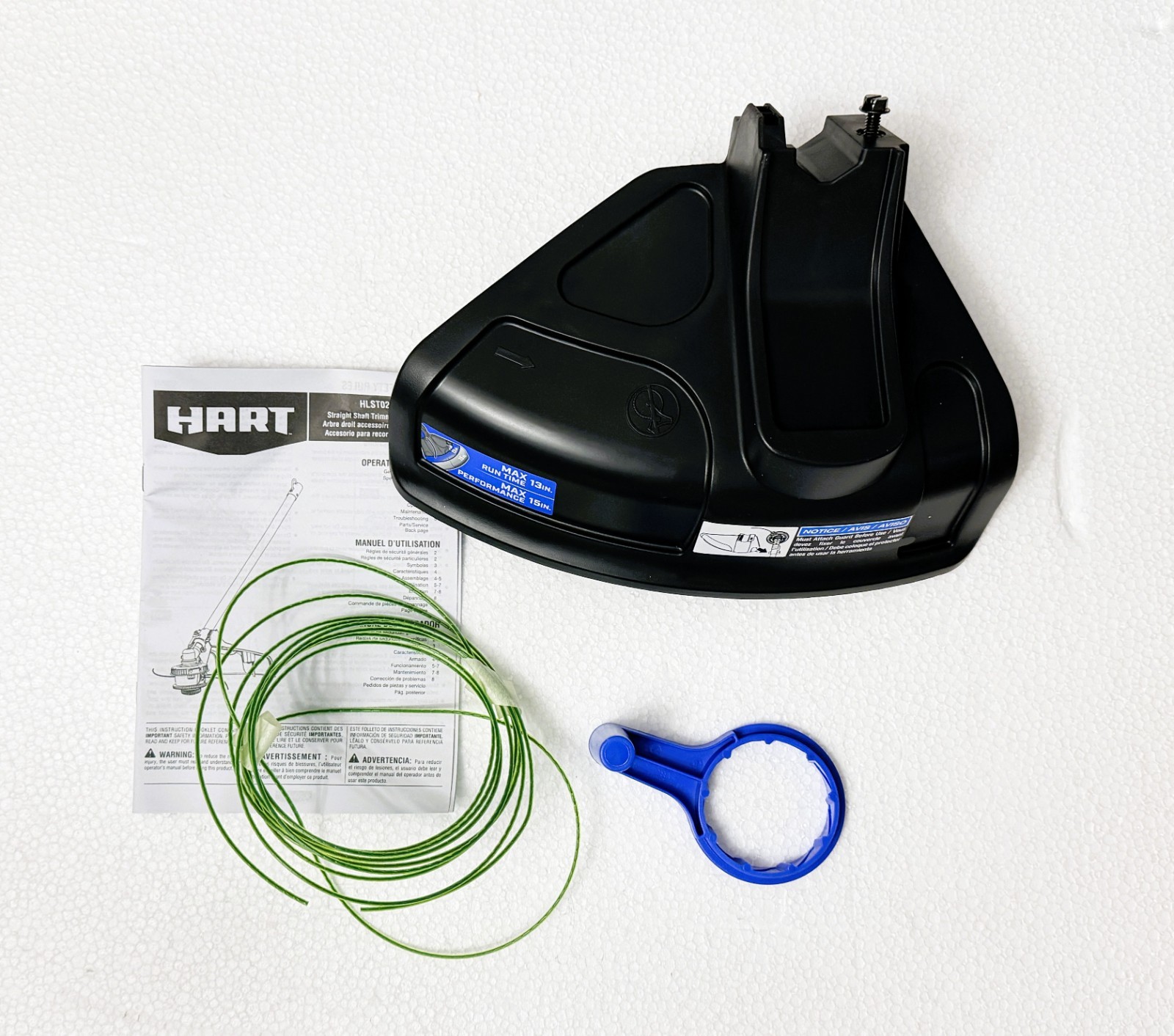 New HART HLST02LB 40-Volt 15″ String Trimmer Attach Ready Bare Tool Only