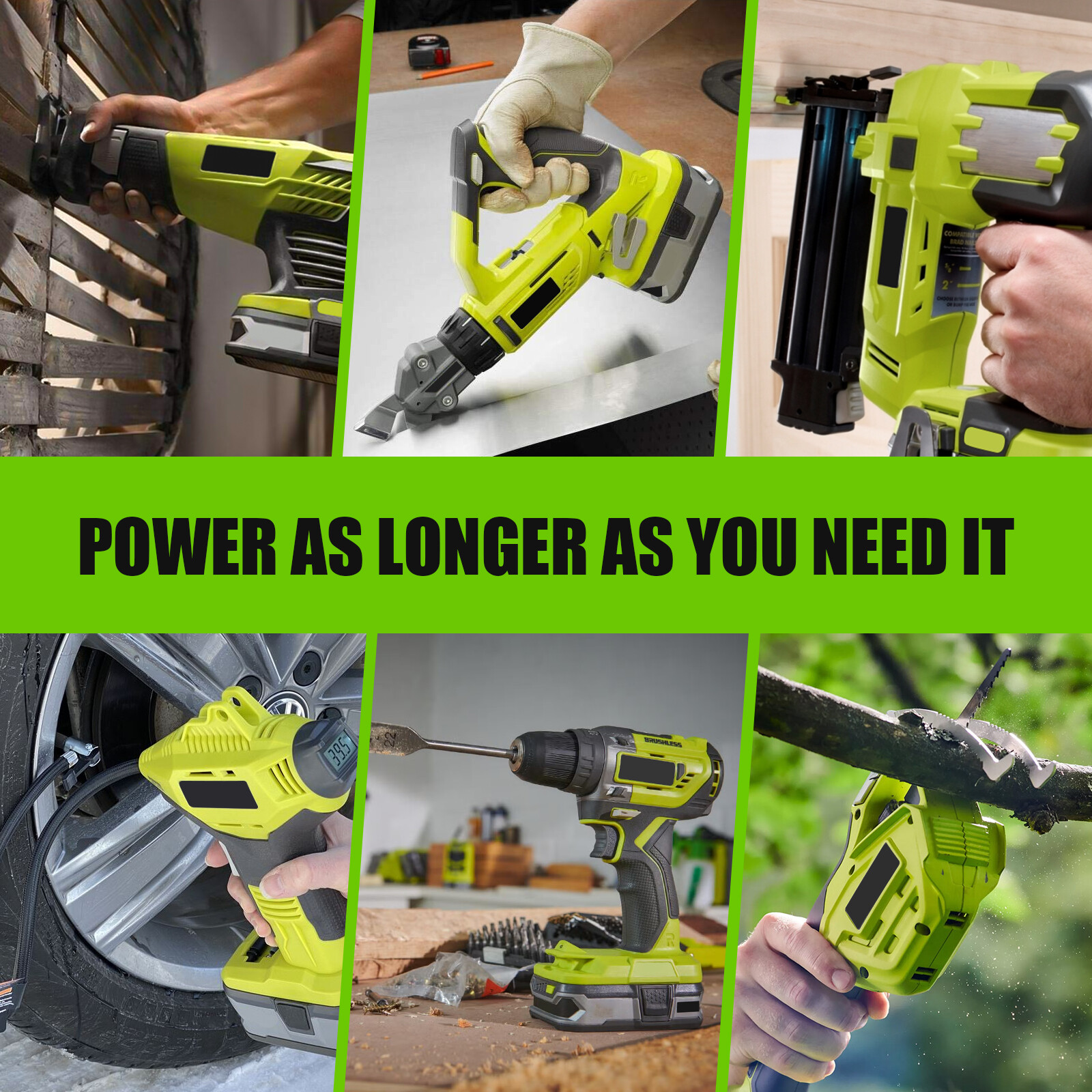 P102 Replace For RYOBI P190 18V Compact Lithium Battery P107 P104 P108 Battery