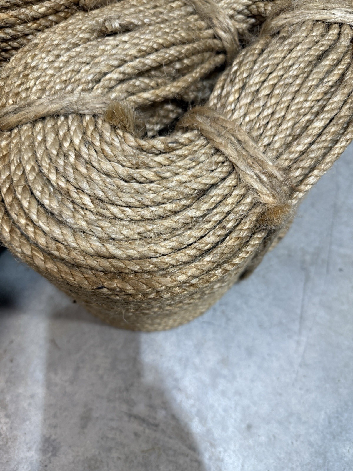 Natural Jute Rope (5/16 in x 750ft), Just Short Of 3/8 In. Manila Rope, Hemp